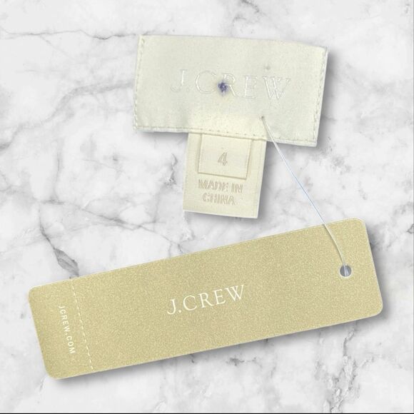 J Crew Heidi Dress Size 4 100% Silk Chiffon A-line V Neck Style 93100 - Picture 8 of 16